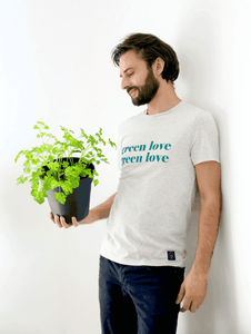 T-Shirt Green Love by La Gentle Factory - The Frenchie Gardener